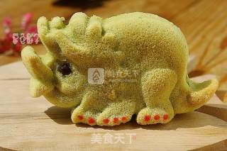 #aca烤明星大赛#dinosaur Cake with Vegetable Sauce recipe