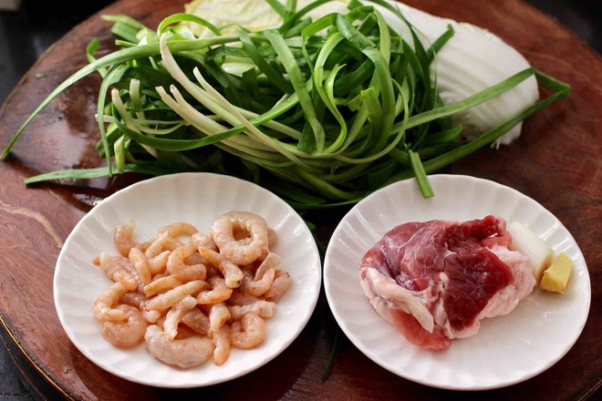 Leek and Shrimp Jade Dumplings recipe