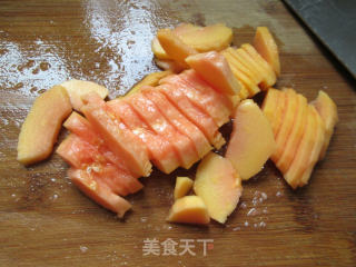 Stir-fried Papaya with Watermelon Peel recipe