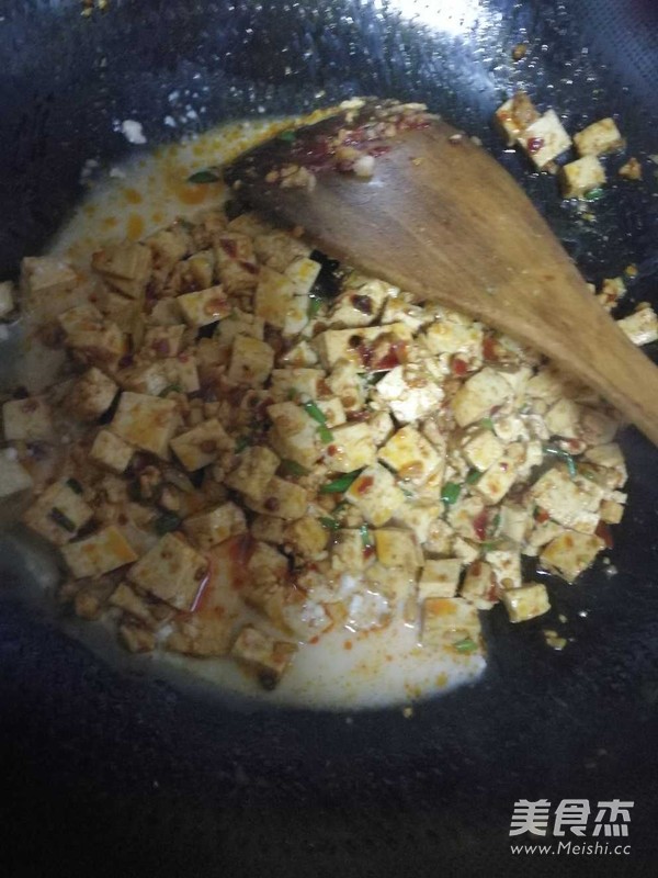 Mapo Tofu with Less Oil Chicken recipe