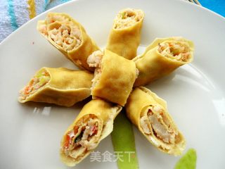 Shrimp Tofu Rolls recipe