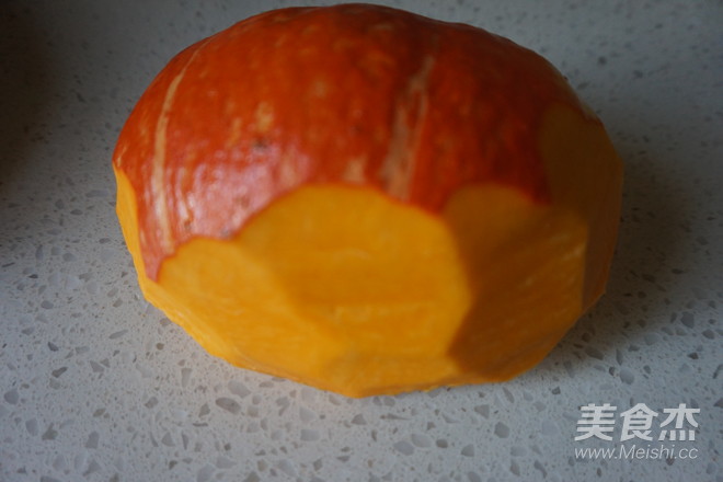 Pumpkin Glutinous Rice Bean Paste Cake recipe