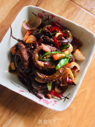 Spicy Fried Pan Eel recipe