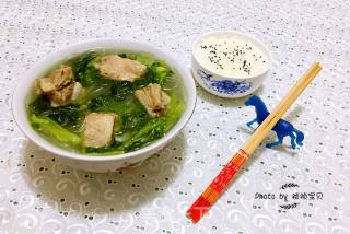 Chinese Cabbage Vermicelli Pork Rib Soup recipe