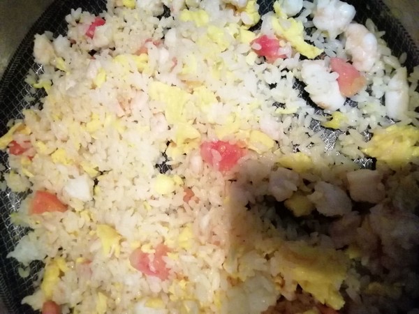 Shrimp and Tomato Fried Rice recipe