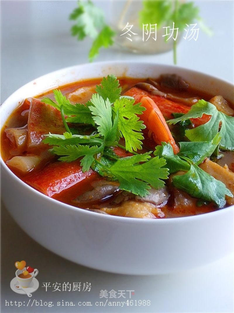 You Can Drink The Original Thai National Soup-tom Yum Goong Soup without Leaving Home recipe
