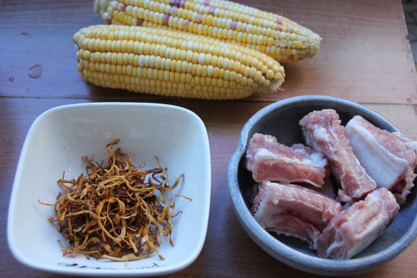 Pork Ribs, Cordyceps Flower Corn Soup recipe