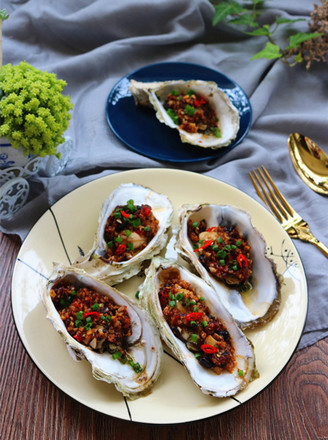 Baked Oysters with Garlic Black Bean Sauce recipe