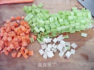 Celery and Peanuts Mixed with Dried Tofu recipe