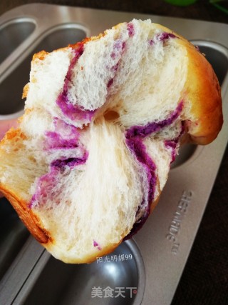 #trust之美#purple Sweet Potato Twisted Bread recipe