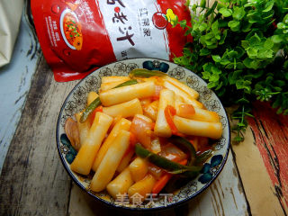 Rice Cake with Gushao Sauce recipe