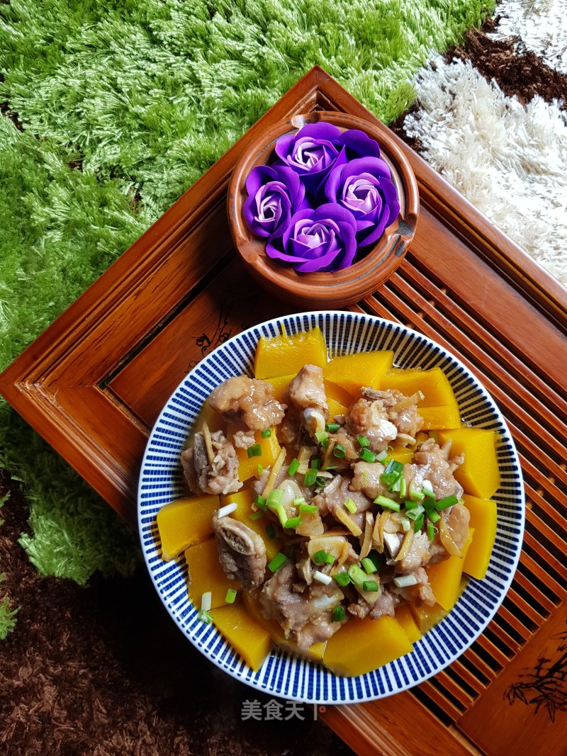 Pumpkin Steamed Spare Ribs recipe