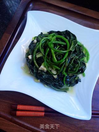 Stir-fried Sweet Potato Leaves recipe