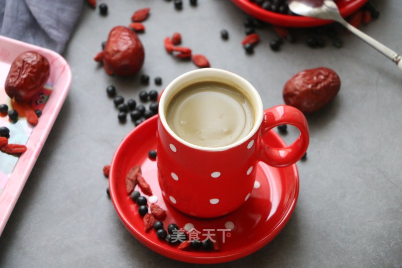 Black Soy Milk with Red Dates and Wolfberry recipe