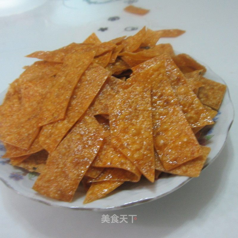 Fried Dried Sweet Potato Chips recipe