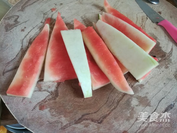 Sweet and Sour Watermelon Strips recipe