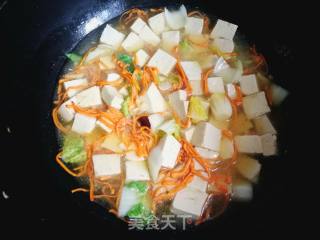 Stewed Tofu with Cordyceps Flower recipe