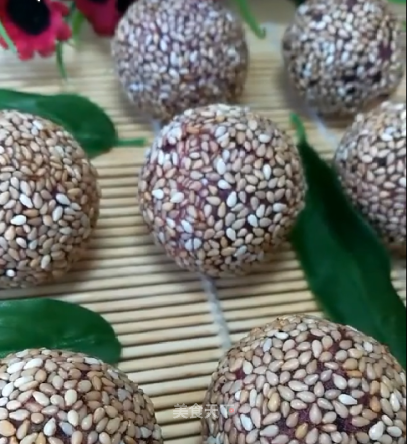 Purple Sweet Potato Mochi recipe