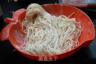 Dry Noodles with Black Bean Sauce and Bacon recipe