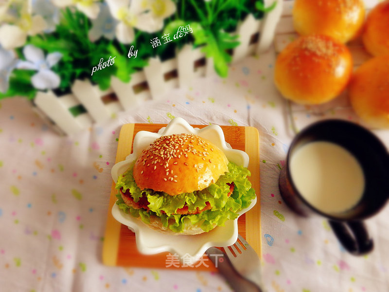 #aca Da600厨机#honey Burger in Trial recipe