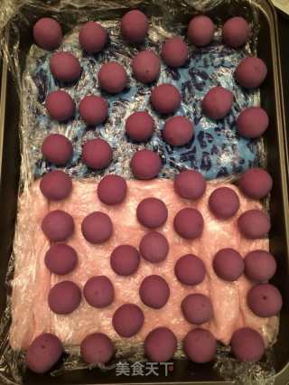 Purple Sweet Potato and Chestnut Glutinous Rice Balls (with Chestnut Ficus Filling) recipe