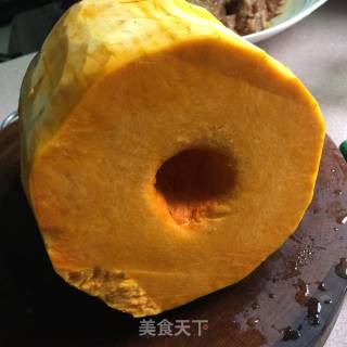 Steamed Pumpkin with Pork Ribs recipe