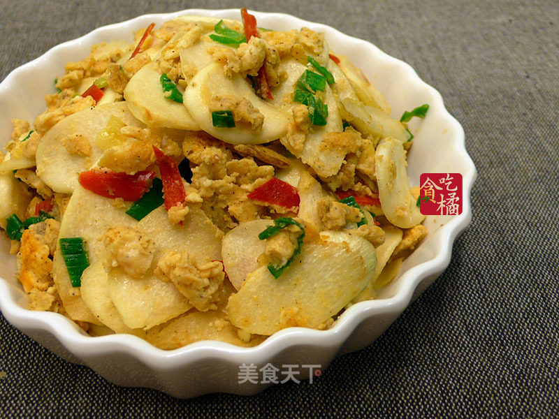 Bamboo Shoots with Salted Egg ☆ Fried Vegetables with Salted Egg 1 recipe