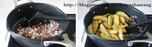 Scallion Ham and Potato Wedges recipe