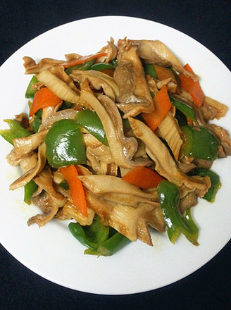 Stir-fried Belly Slices with Green Pepper recipe