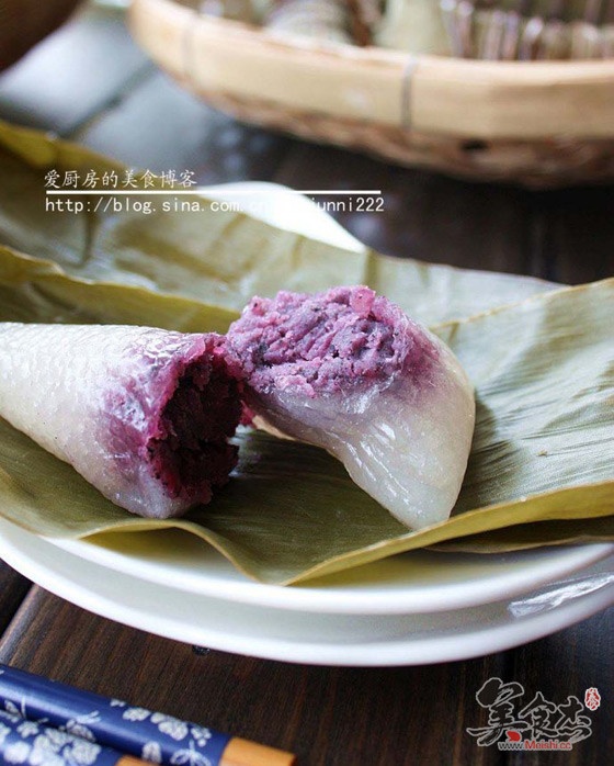 Purple Sweet Potato Crystal Rice Dumpling recipe