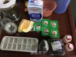 Cantaloupe Blueberry Milkshake recipe