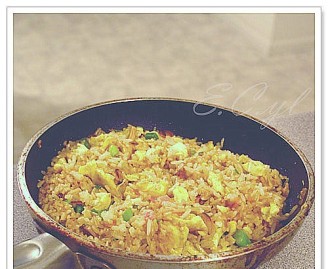 Fried Rice with Spicy Black Bean and Egg
