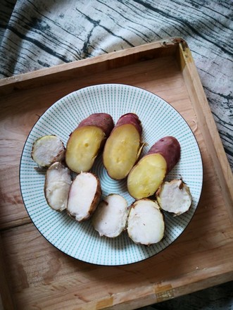 Steamed Taro Sweet Potatoes recipe