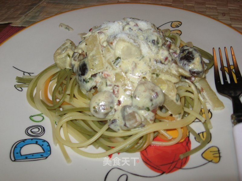 Daily Delicacy for Office Workers-pasta with Cheese Sauce recipe