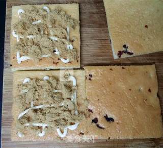 Cranberry Pork Floss Layer Cake recipe