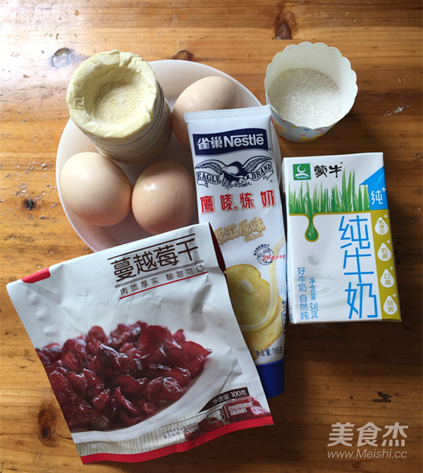 Cranberry Dried Egg Tart recipe