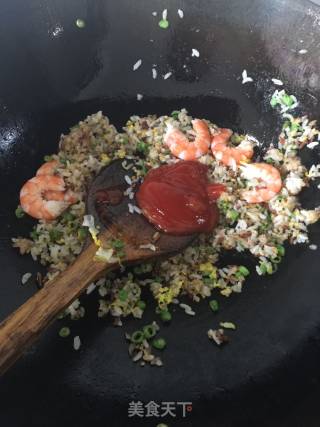 Colorful Shrimp Fried Rice recipe