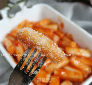 Rice Cake with Tomato Sauce, Kimchi Rice Cake recipe