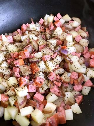 Eggplant and Potato Stewed Sausage recipe