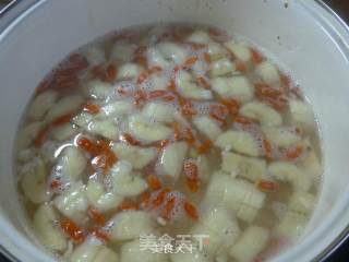 Chinese Wolfberry Wine Stuffed Banana Soup recipe