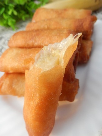 Banana Cheese Spring Rolls recipe