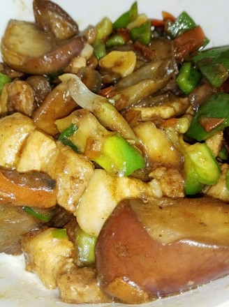 Stir-fried Pork Belly with Vegetarian Eggplant and Green Pepper