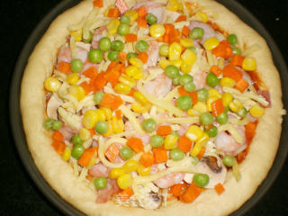 Bacon and Shrimp Pizza recipe