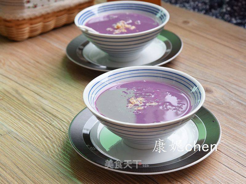 Purple Sweet Potato Barley and White Fungus Soup recipe