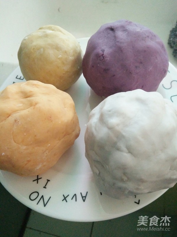 Handmade Colorful Taro Balls recipe