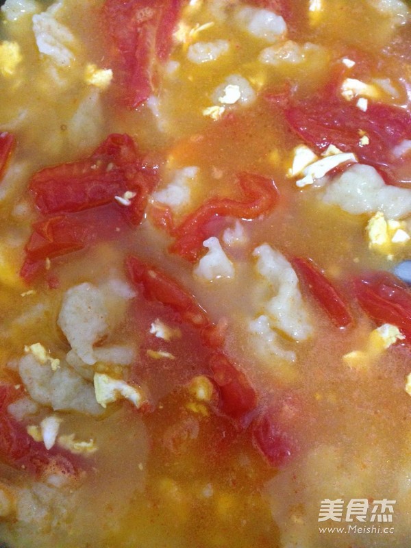 Tomato and Egg Pimple Soup recipe