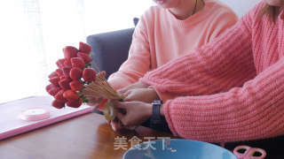 Valentine's Day Strawberry Bouquet [first Taste Diary] recipe