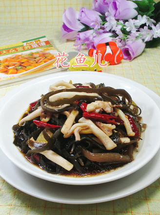 Fried Squid with Kelp recipe