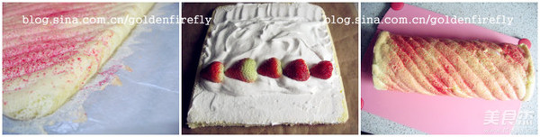 Strawberry Biscuit Cake Roll recipe