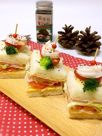 Baby Food Shrimp Mini Sandwich recipe